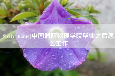 文昌中国消防救援学院毕业之后怎么工作
