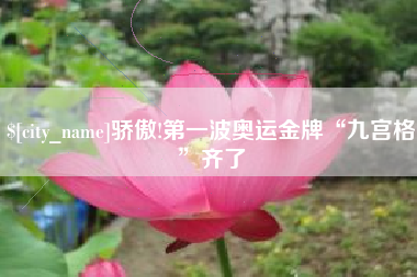 文昌骄傲!第一波奥运金牌“九宫格”齐了