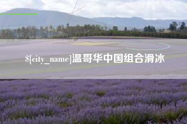 文昌温哥华中国组合滑冰