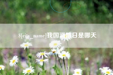 文昌我国消防日是哪天