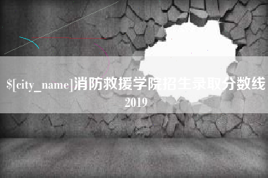 文昌消防救援学院招生录取分数线2019