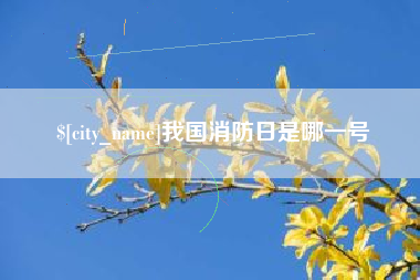 文昌我国消防日是哪一号