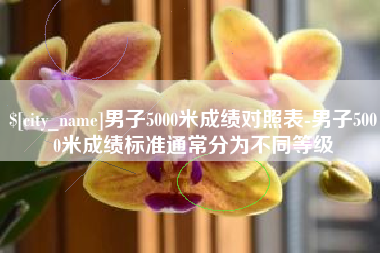 文昌男子5000米成绩对照表-男子5000米成绩标准通常分为不同等级
