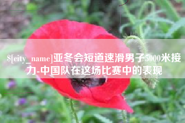 文昌亚冬会短道速滑男子5000米接力-中国队在这场比赛中的表现