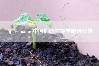 文昌中国消防救援学院录分线