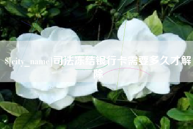 文昌司法冻结银行卡需要多久才解除