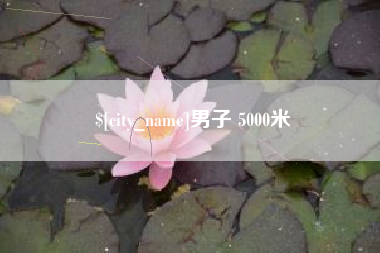 文昌男子 5000米
