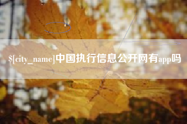 文昌中国执行信息公开网有app吗