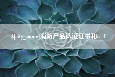 文昌消防产品认证证书和cccf