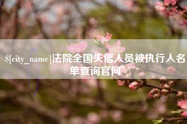 文昌法院全国失信人员被执行人名单查询官网