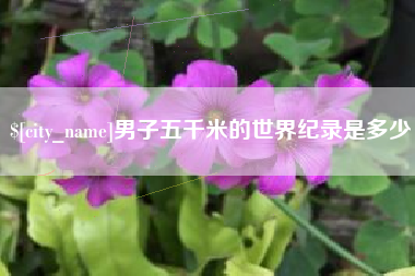 文昌男子五千米的世界纪录是多少