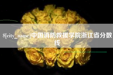 文昌中国消防救援学院浙江省分数线