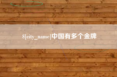 文昌中国有多个金牌