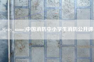 文昌中国消防中小学生消防公开课