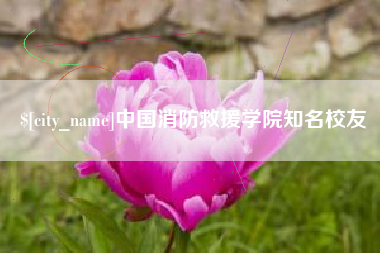 文昌中国消防救援学院知名校友