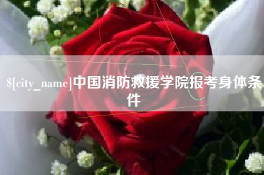 文昌中国消防救援学院报考身体条件