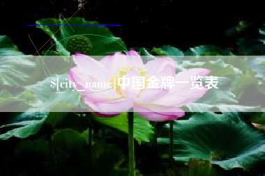 文昌中国金牌一览表