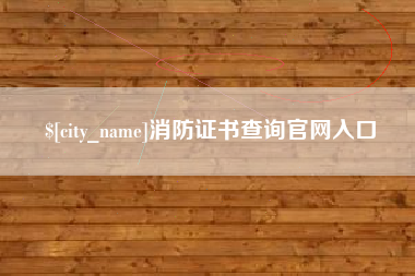 文昌消防证书查询官网入口