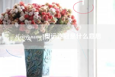 文昌奥运连冠是什么意思